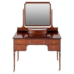 Sheraton Revival Dressing Table Mahogany Bedroom Furniture