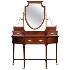 Sheraton Revival Mahogany Dressing Table