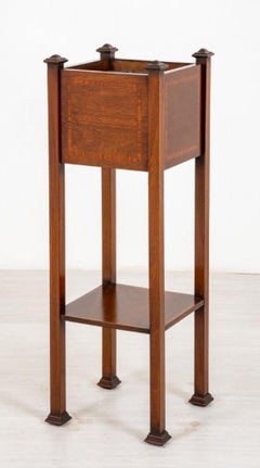 Sheraton Revival Pflanzgefäßständer aus Mahagoni, 1900