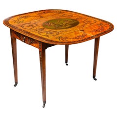 Table Pembroke de style Sheraton revival, circa 1880