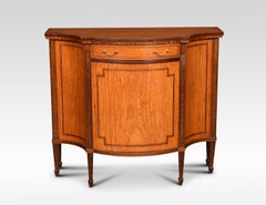 Sheraton Revival Serpentine Fronted Cabinet
