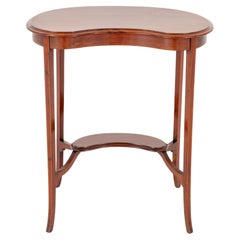 Sheraton Revival Side Table Kidney Bean Form