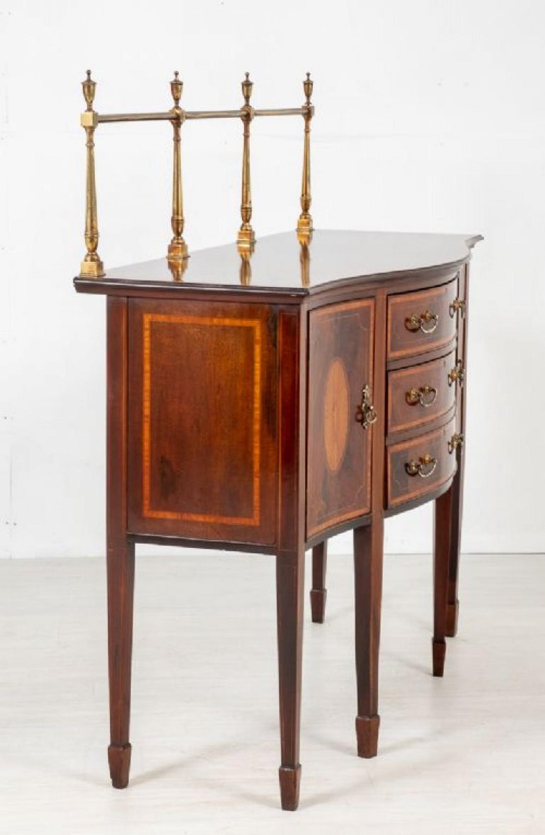 Sheraton Revival Sideboard, Antique Buffet, 1890, image size:768x1176
