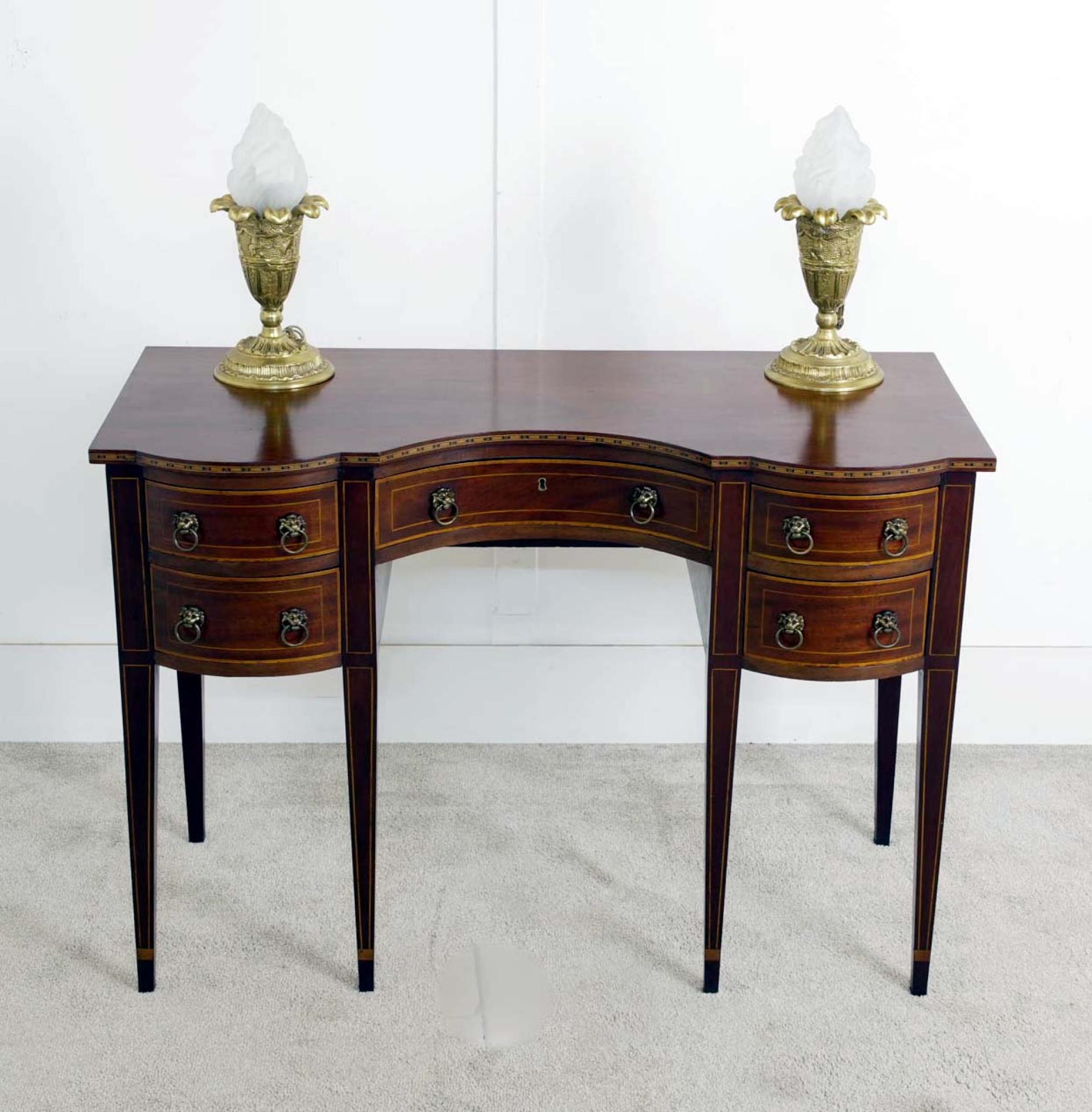 Sheraton Revival Sideboard Mahogany Server 1880 in vendita 4