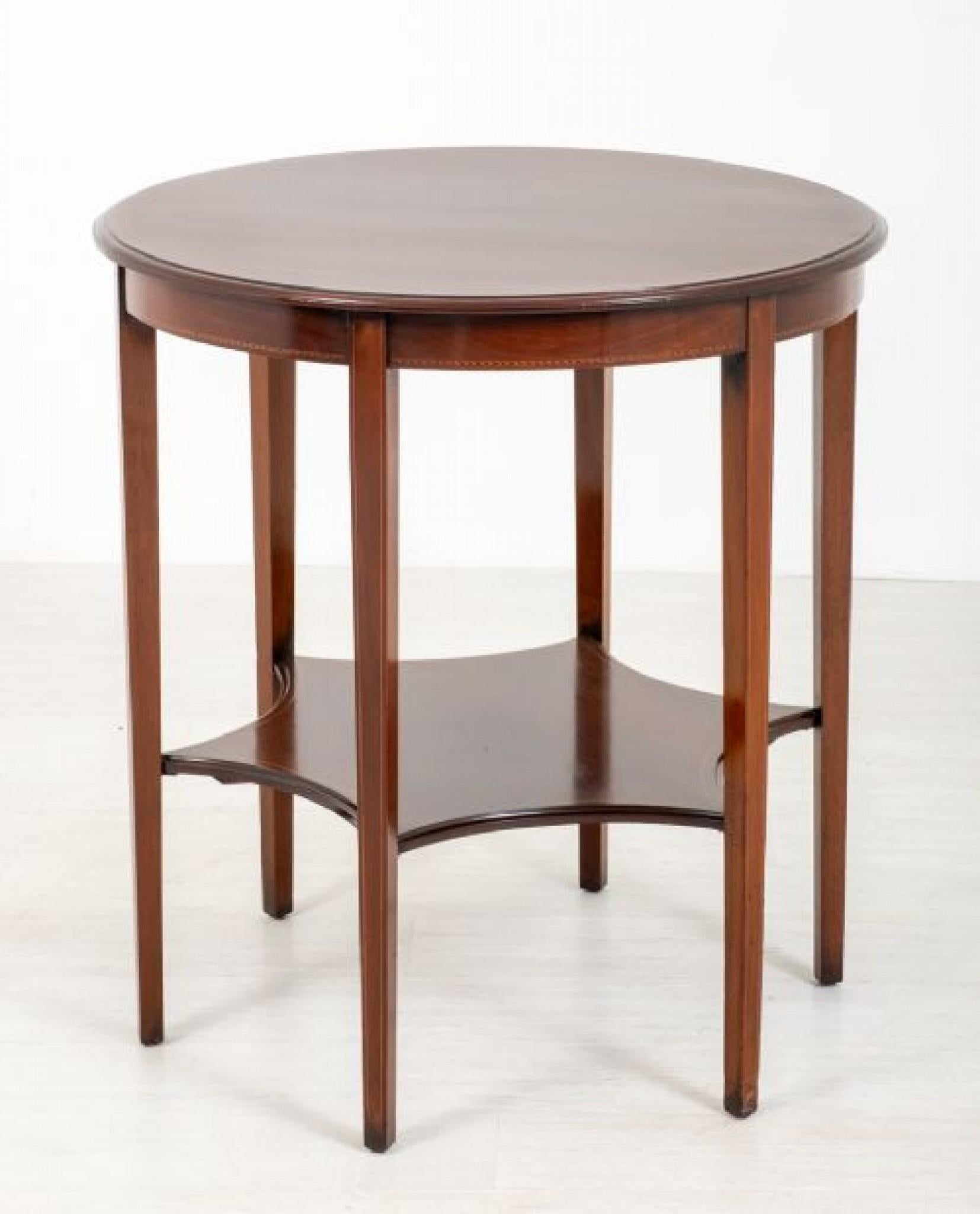 Sheraton Revival Table, Antique Mahogany Centre Tables, 1890 In Good Condition For Sale In Potters Bar, GB