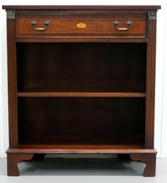 Sheraton Riviavl Style Hardwood Low Open Bookcase Shelf with a Single Drawer