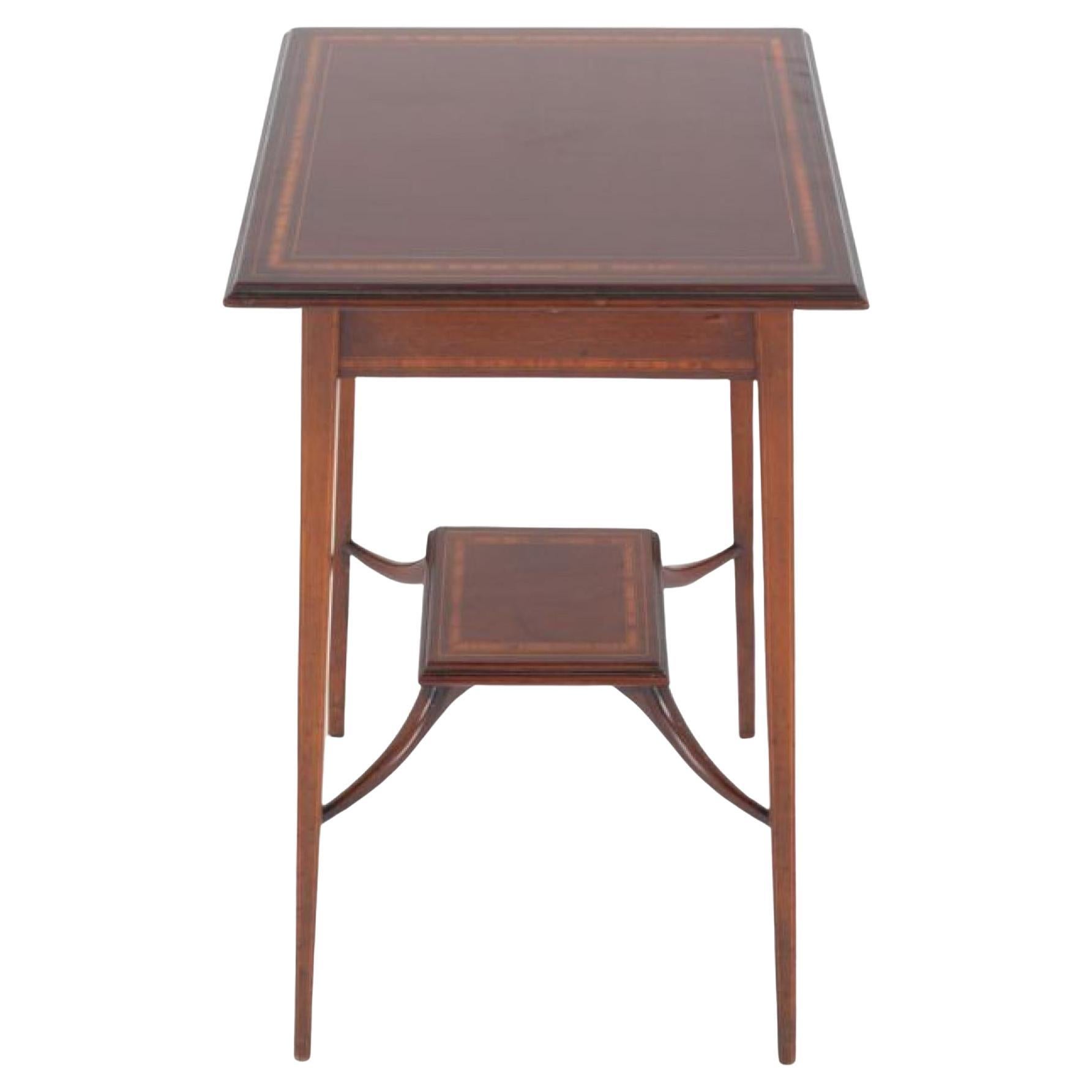 Sheraton Side Table Mahogany Revival Side Tables