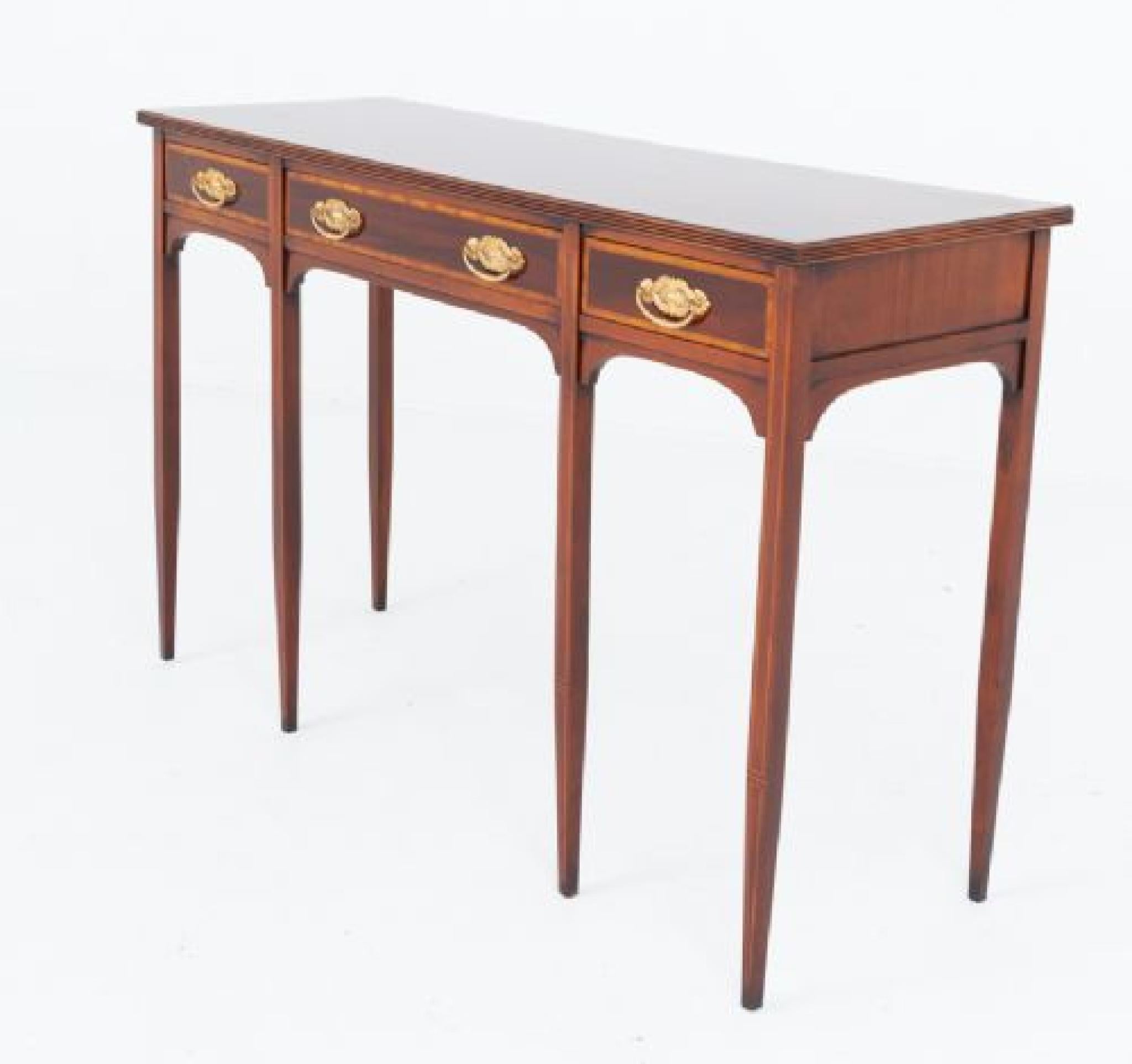 Sheraton Sideboard Antique Mahogany Server 1880 In Good Condition For Sale In Potters Bar, GB