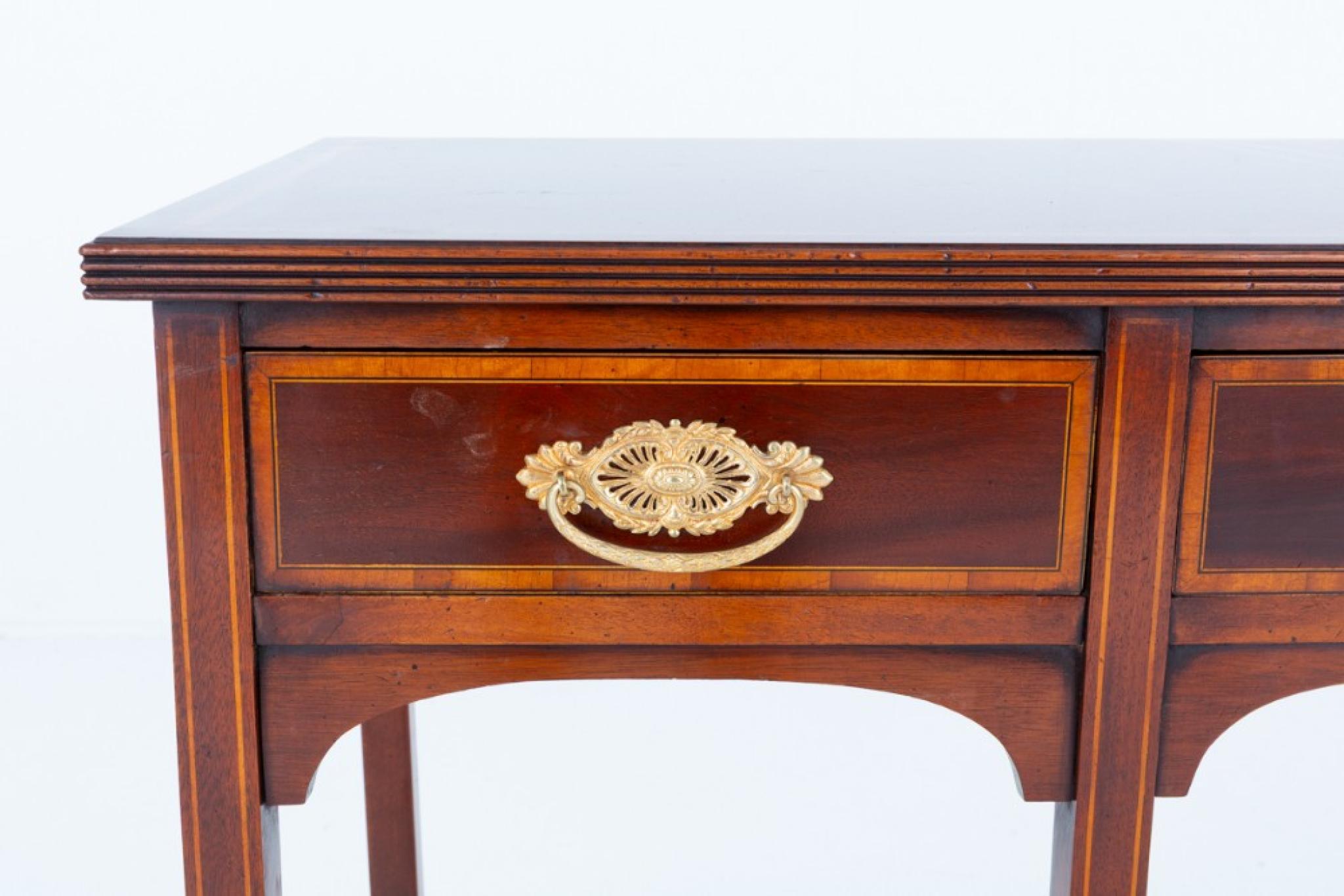 Sheraton Sideboard Antique Mahogany Server 1880 For Sale 1
