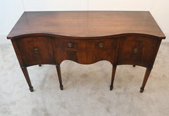 Sheraton Sideboard Mahogany Serpentine Server Buffet 1910