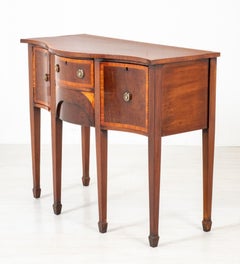 Sheraton Sideboard Mahogany Server Revival, 1860
