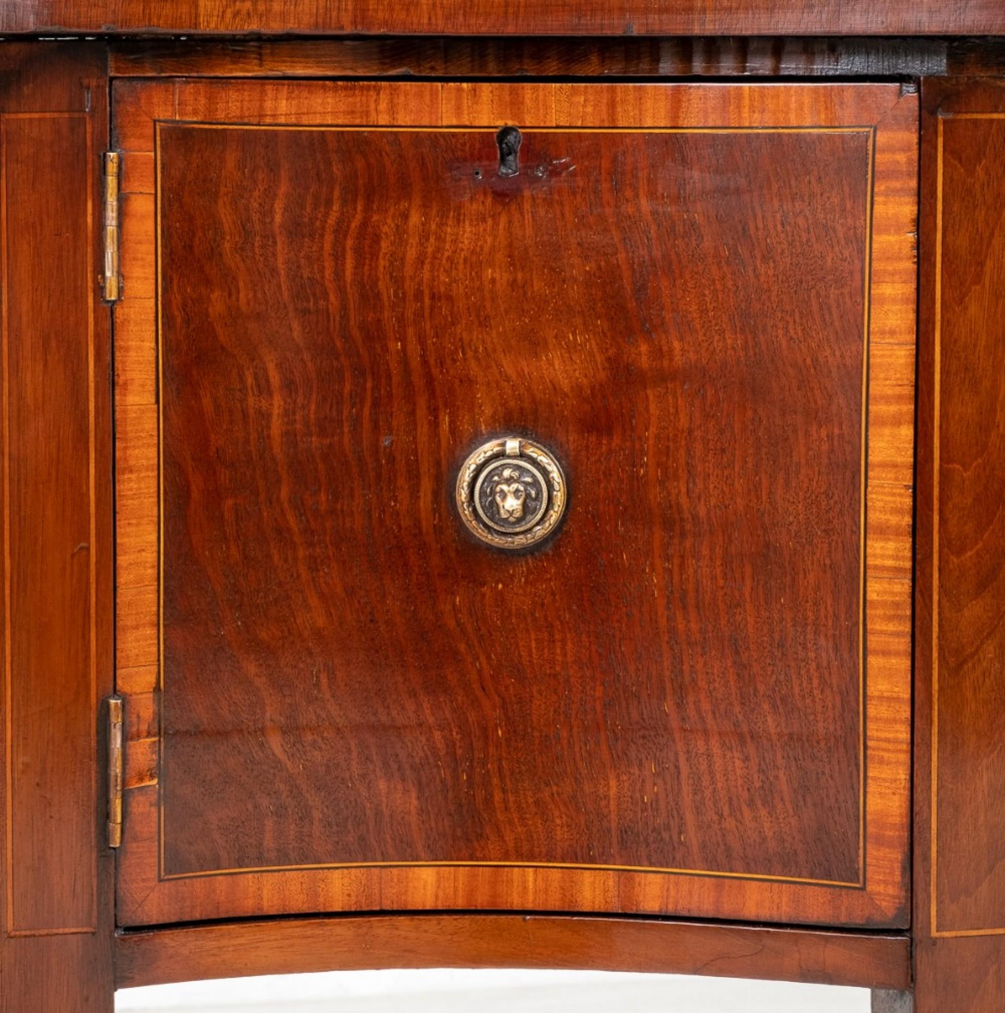 Mid-19th Century Sheraton Sideboard Mahogany Server Revival, 1860