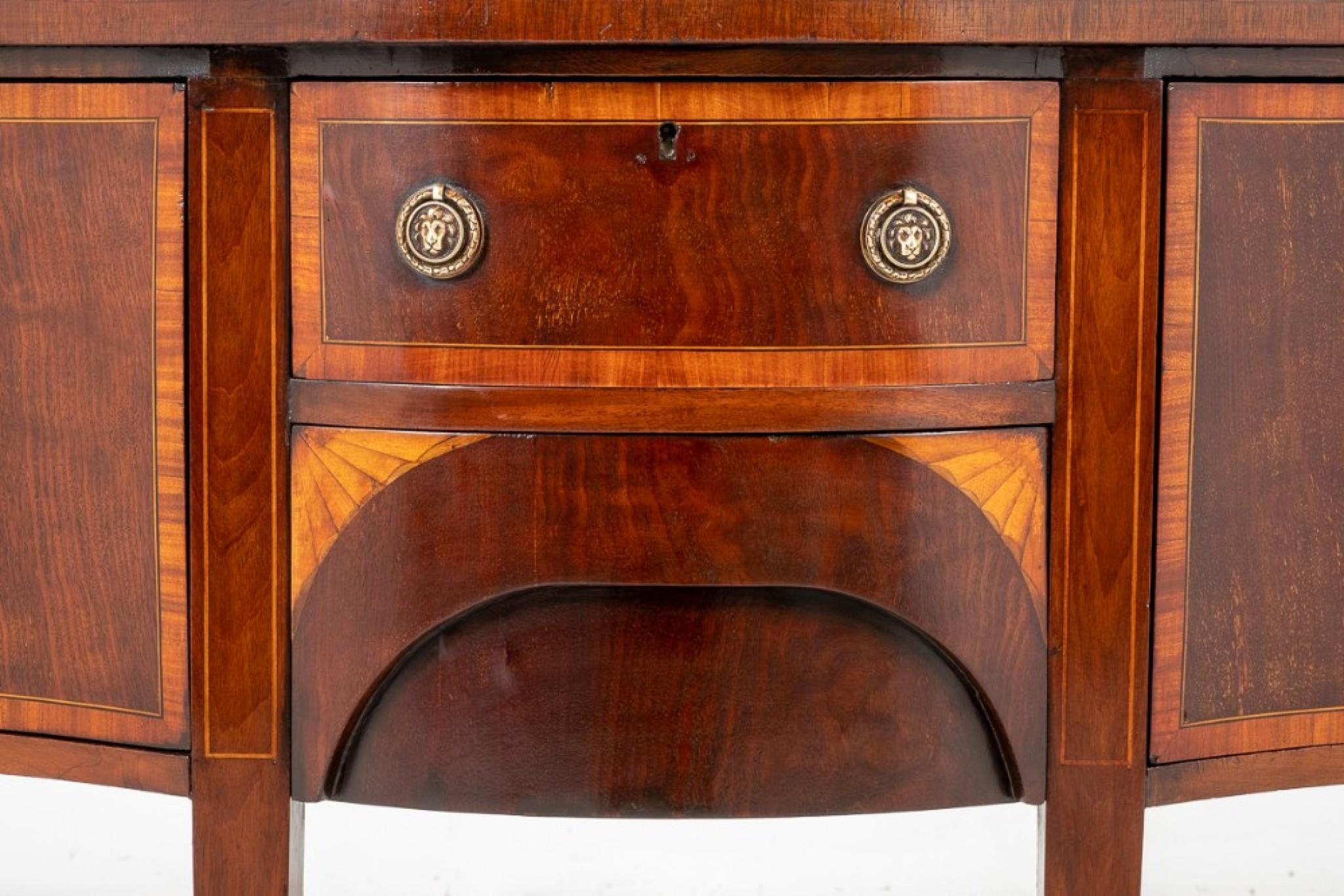 Sheraton Sideboard Mahogany Server Revival, 1860 1