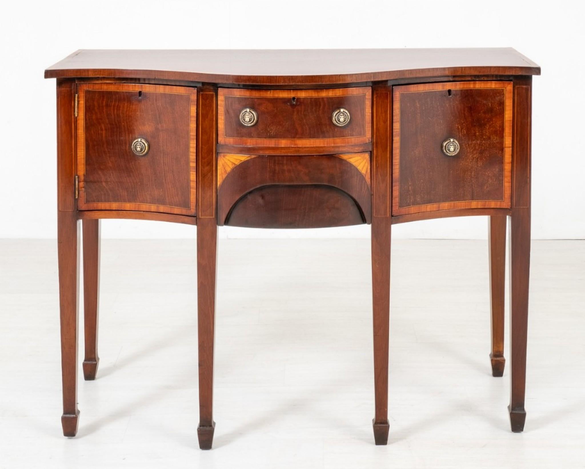 Sheraton Sideboard Mahogany Server Revival, 1860 4