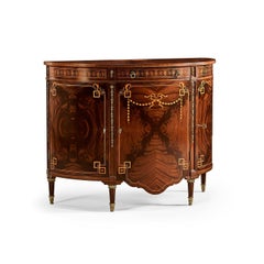 Sheraton Style Bowfront Light Mahogany Commode