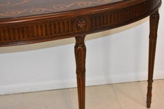 Sheraton Style Console Entry Table in Mahogany by Maitland Smith