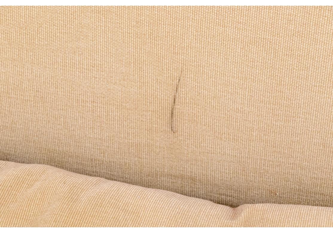 Sheraton Style Custom Upholstered Sofa with Inlaid Frame For Sale 9