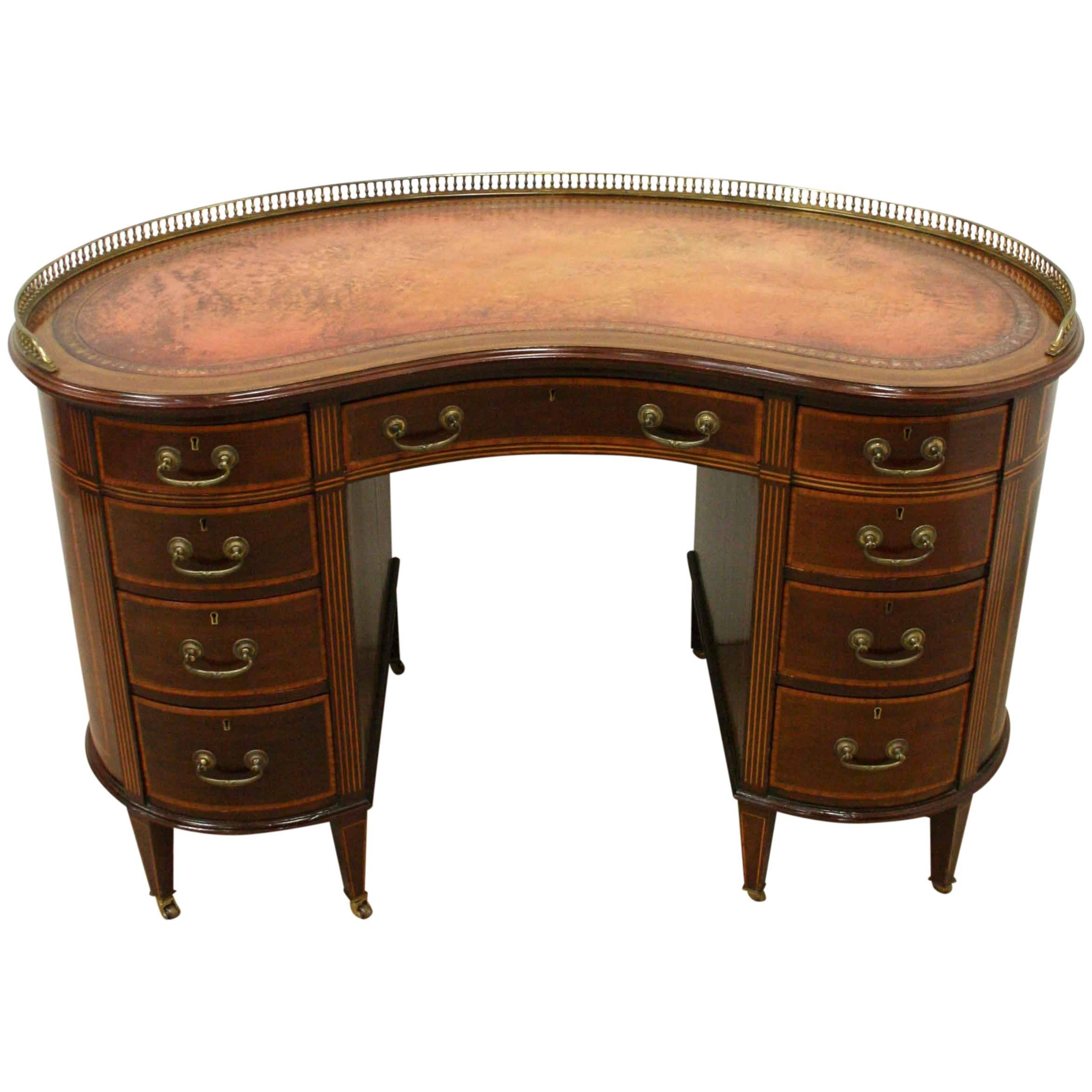 kidney shaped desk