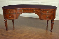 Sheraton Style Kidney Shaped Writing Desk by Leighton Hall