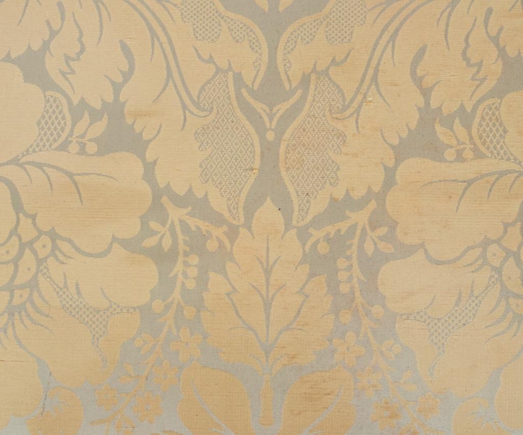 Fabric Sheraton Style Upholstered Mahogany Hall Bench