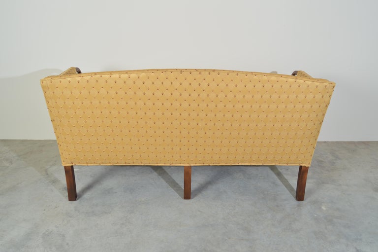 Sheraton Style Upholstered Settee 1
