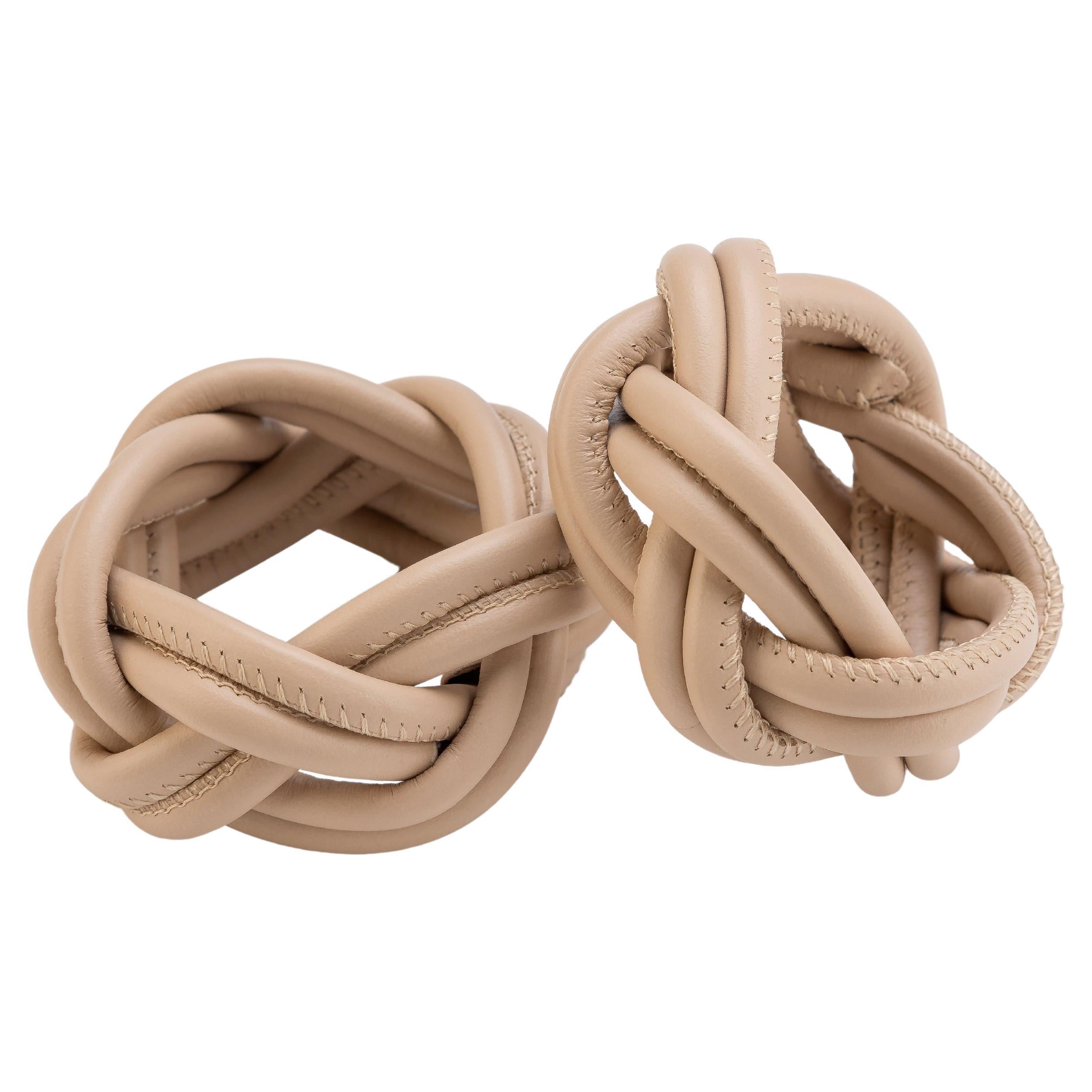 SHERAZADE set of 2 napkin rings - Cappuccino Beige