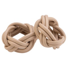 SHERAZADE set de 2 ronds de serviette - Cappuccino Beige