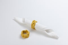 SHERAZADE - Set of 2 Napkin Holders - Cedar Yellow