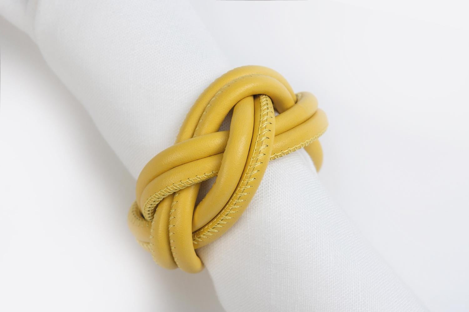 Moderno SHERAZADE - Set di 2 Portatovaglioli - Cedro Yellow in vendita