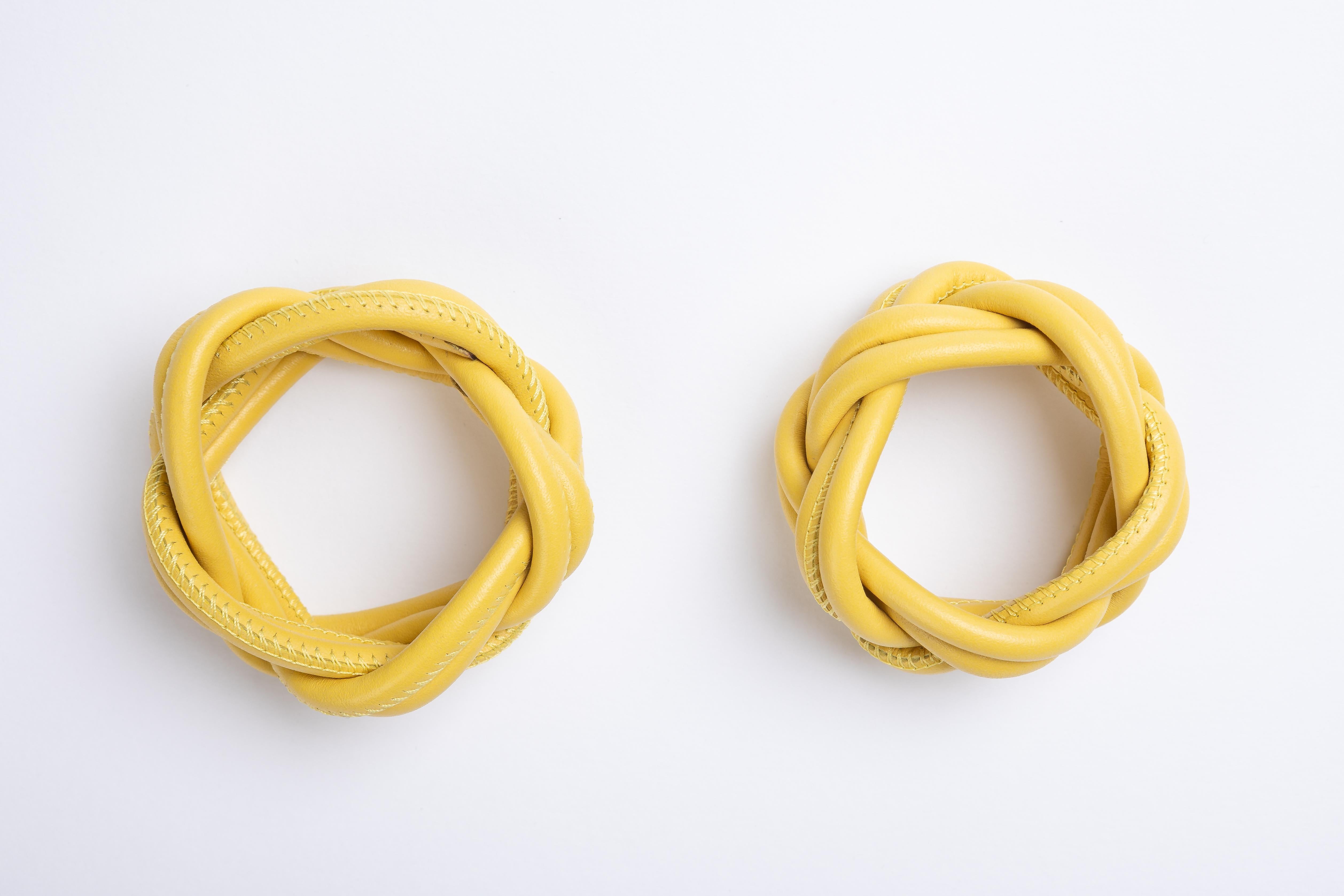 Italian SHERAZADE - Set di 2 Portatovaglioli - Cedro Yellow in vendita