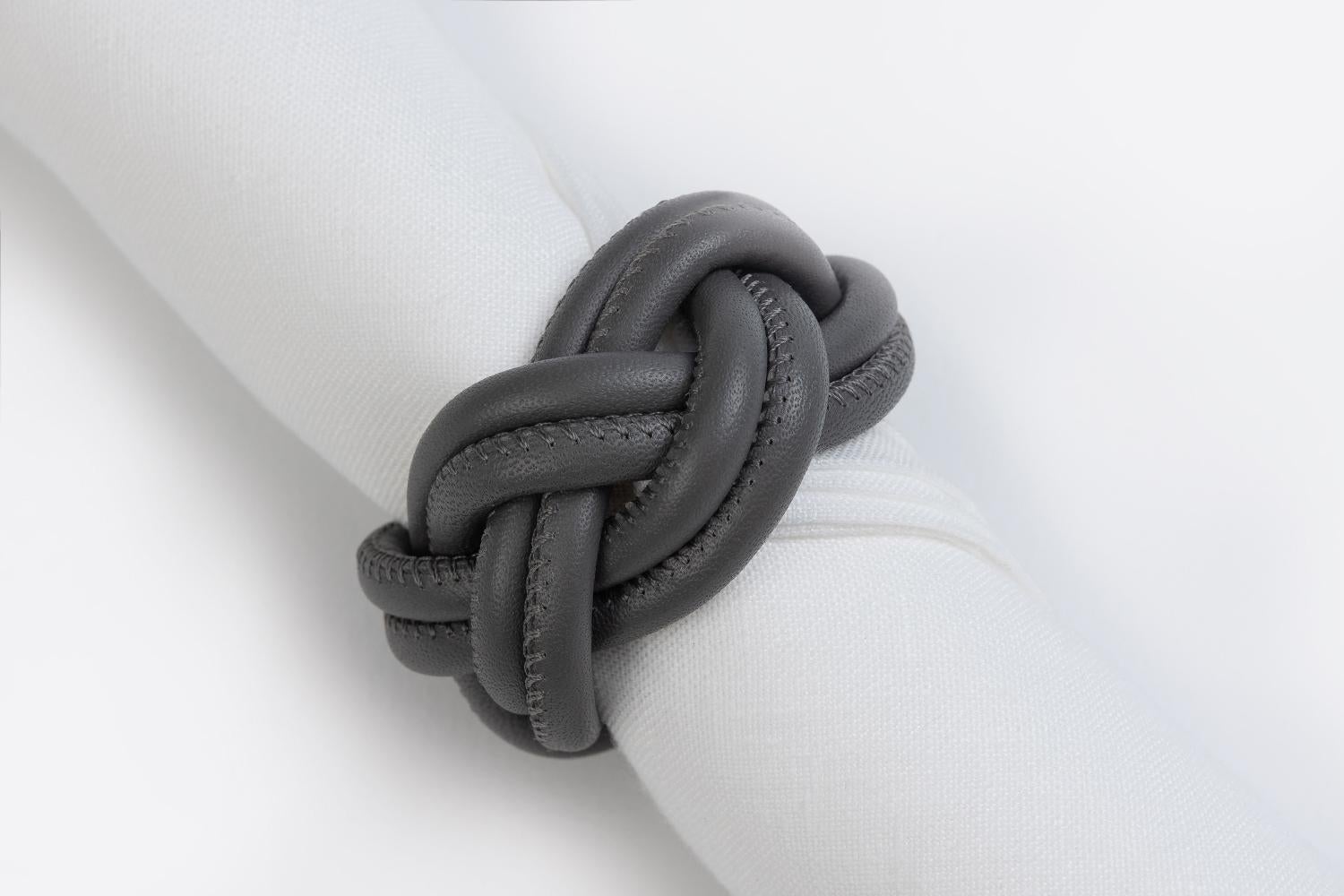 Moderno SHERAZADE - Set di 2 Portatovaglioli - Pietra Grey in vendita