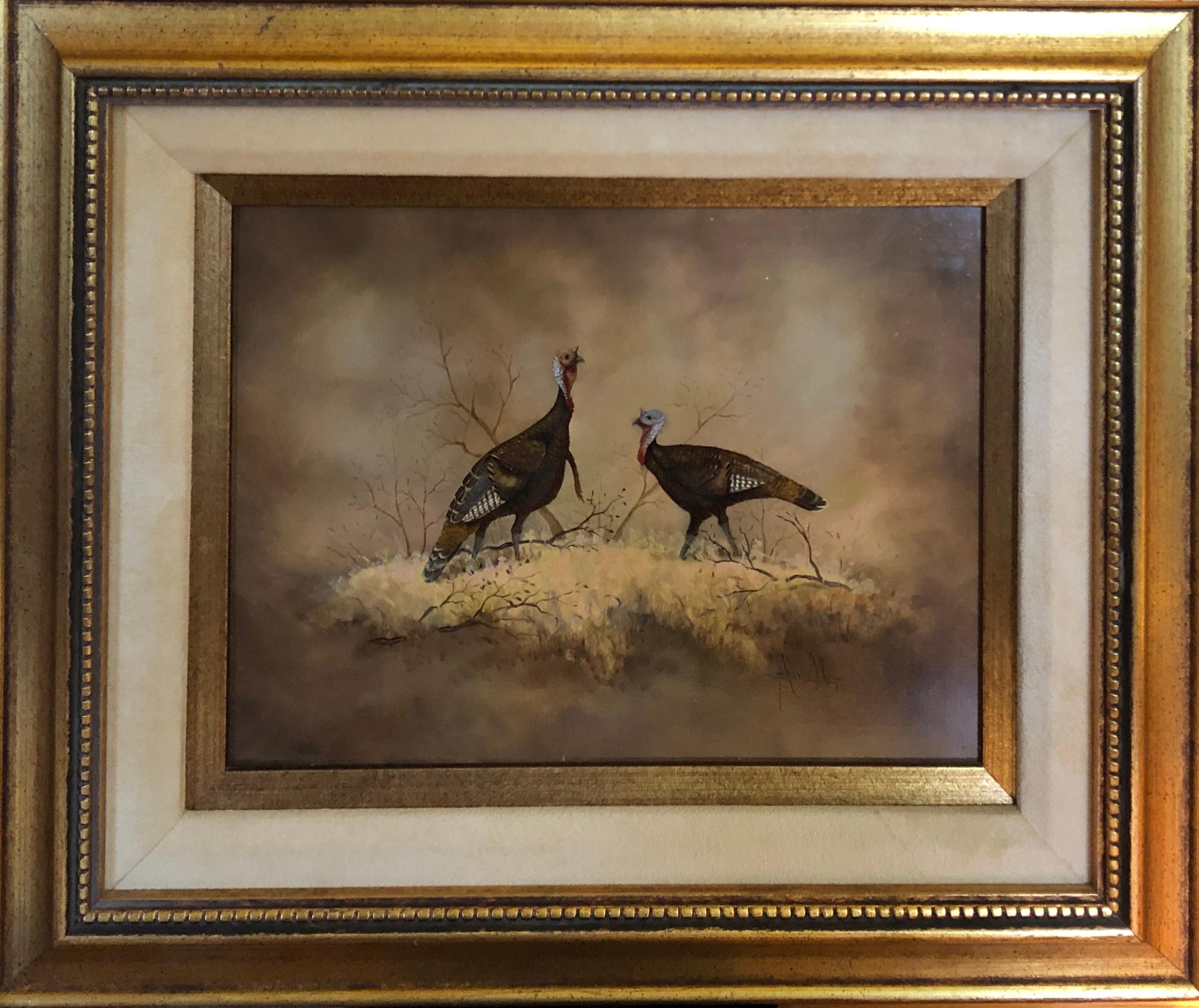 Wild Turkeys - Painting by Sherelle Rogers