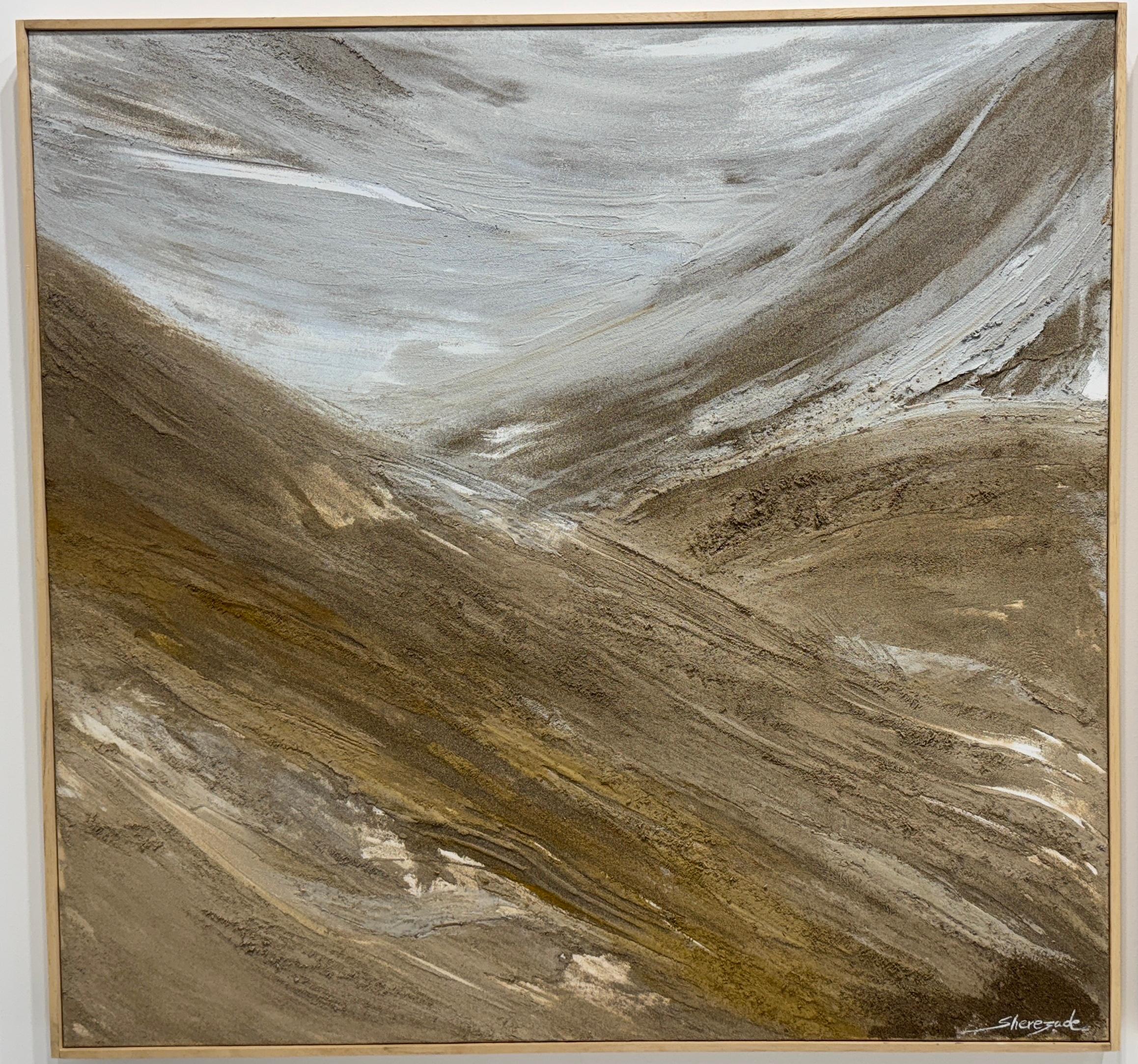 Dunas de serenidad (Abstrakt), Mixed Media Art, von Sherezade Morales