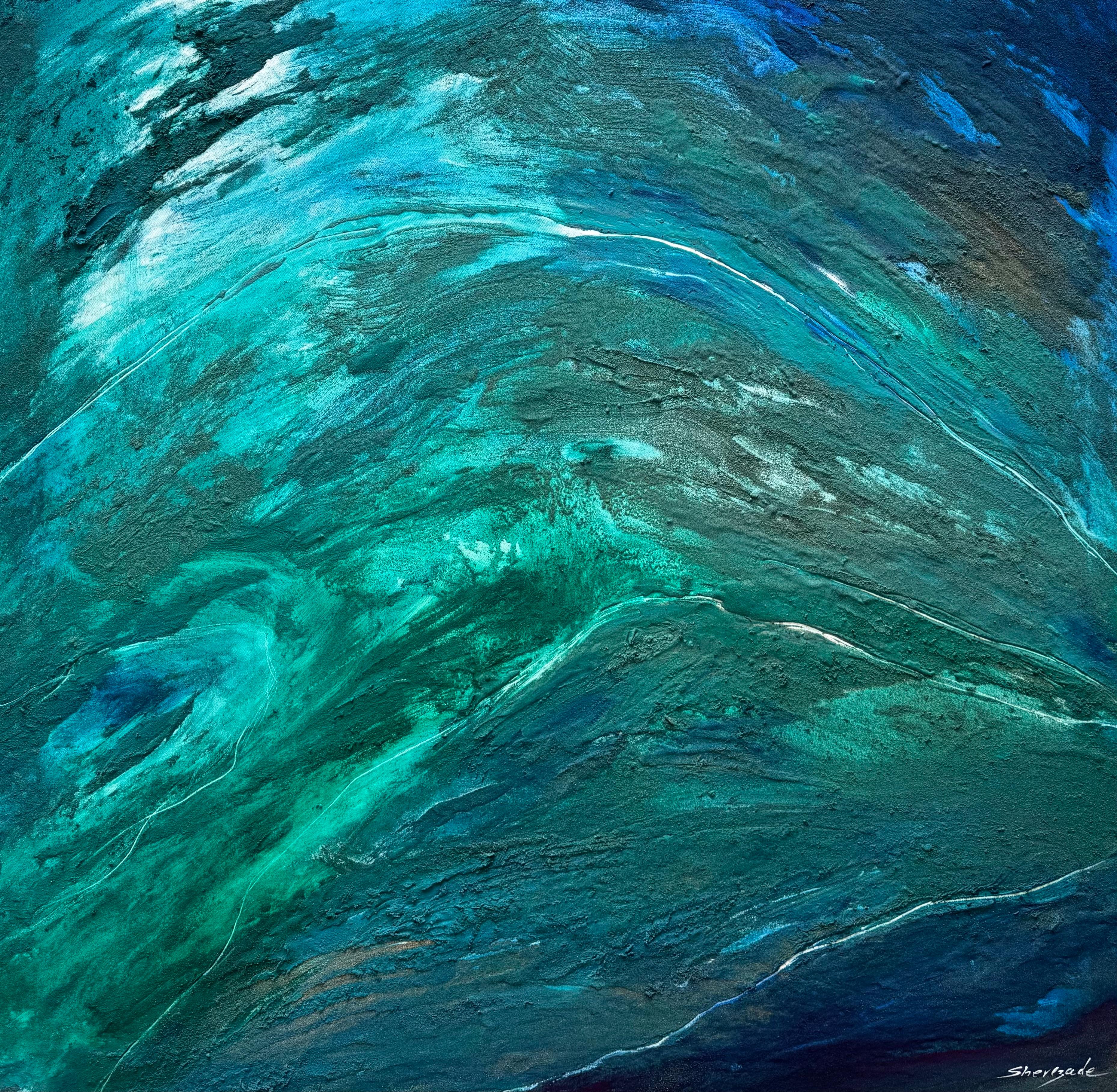 Oceánica – Mixed Media Art von Sherezade Morales