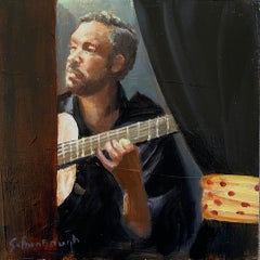 "Entre bastidores en el Cardamomo" (2023) de Sheri Farabaugh, Pintura original