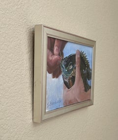 "Catch and Release" (2024) by Sheri Farabaugh, Impressionist Oil Painting