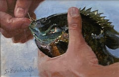 "Atrapar y soltar" (2024) de Sheri Farabaugh, Pintura al óleo impresionista