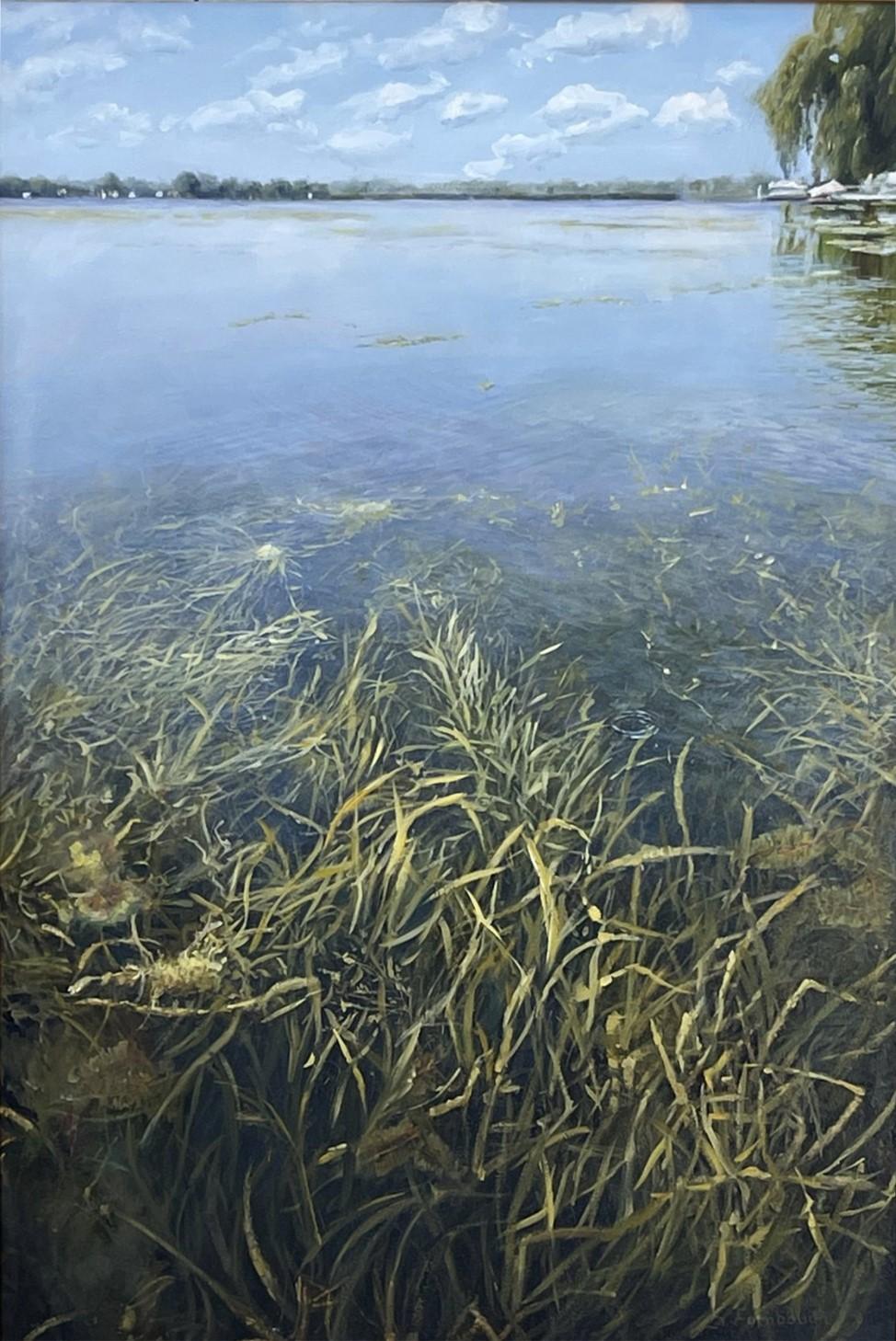 "Jardín oculto" (2024) de Sheri Farabaugh, Naturaleza muerta Pintura al óleo