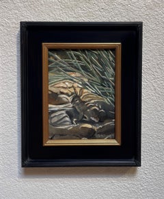 "Licht und Schatten" - Impressionistisches Tier-Stillleben-Ölgemälde