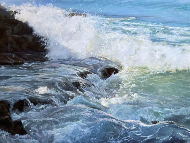 Sheri Farabaugh "Liquid Silver" Oil Painting For Sale at 1stDibs