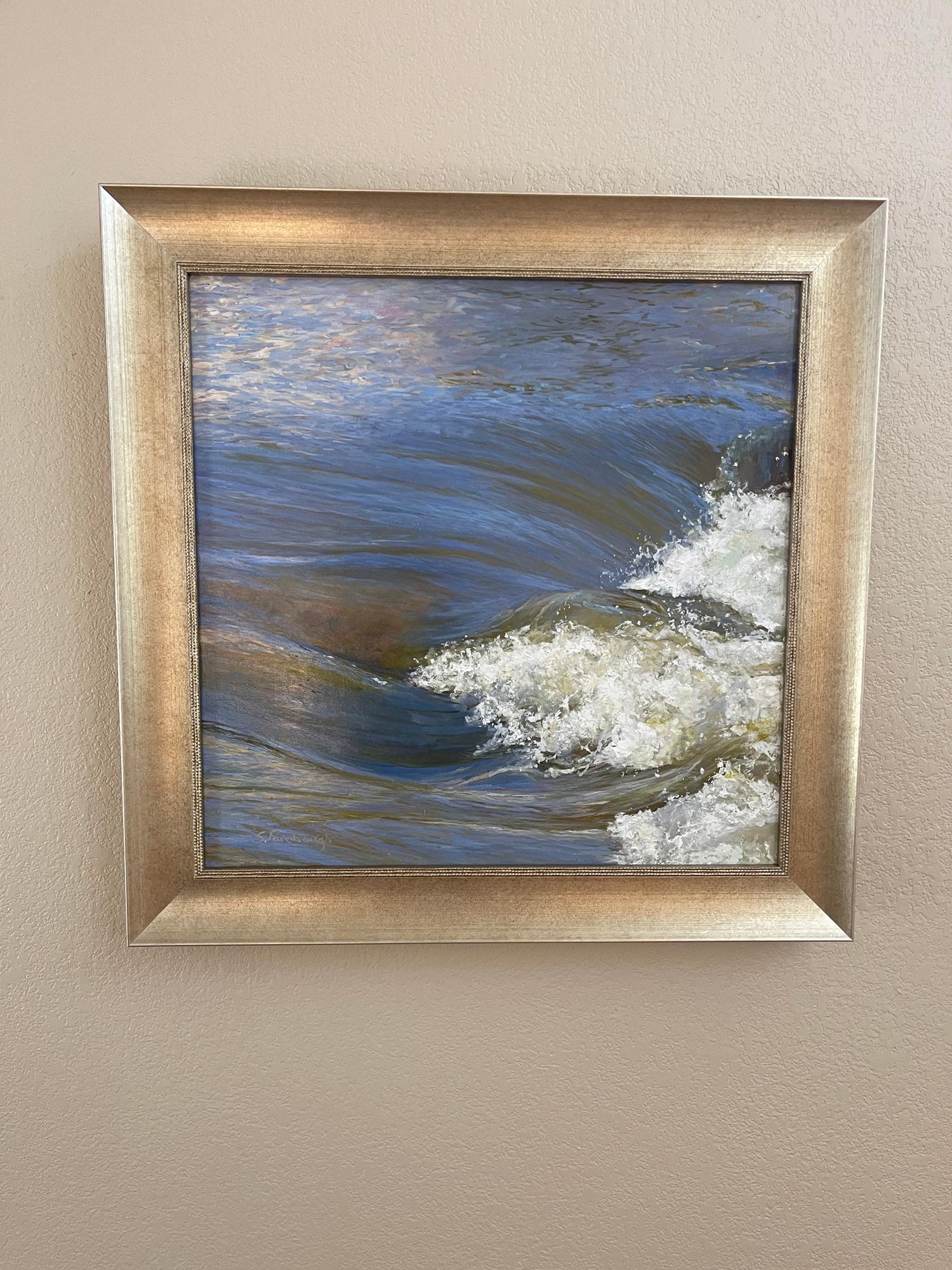 „Lost in Reverie“ (2023) von Sheri Farabaugh, Originalgemälde, Crashing Waves im Angebot 1