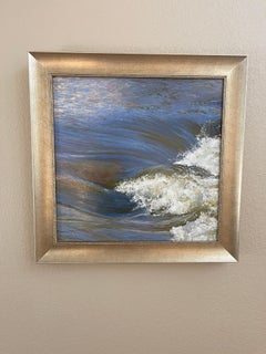 "Lost in Reverie" (2023) by Sheri Farabaugh, Original Painting, Crashing Waves