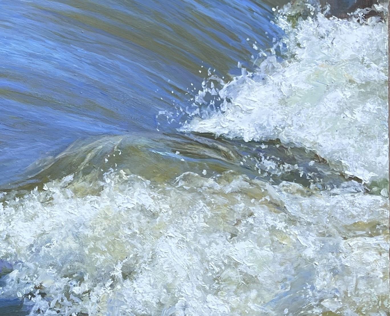„Lost in Reverie“ (2023) von Sheri Farabaugh, Originalgemälde, Crashing Waves im Angebot 3