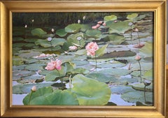 "Lotus Pond" Oil Painting