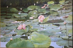 "Lotus Pond" Oil Painting