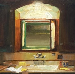 "We'll Leave the Light On" (2024) by Sheri Farabaugh, Still Life Oil Painting