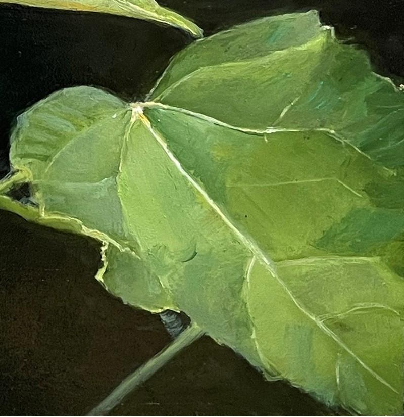 „Weißer Hibiskus“ (2024) von Sheri Farabaugh, Original-Ölgemälde von Blumen im Angebot 2