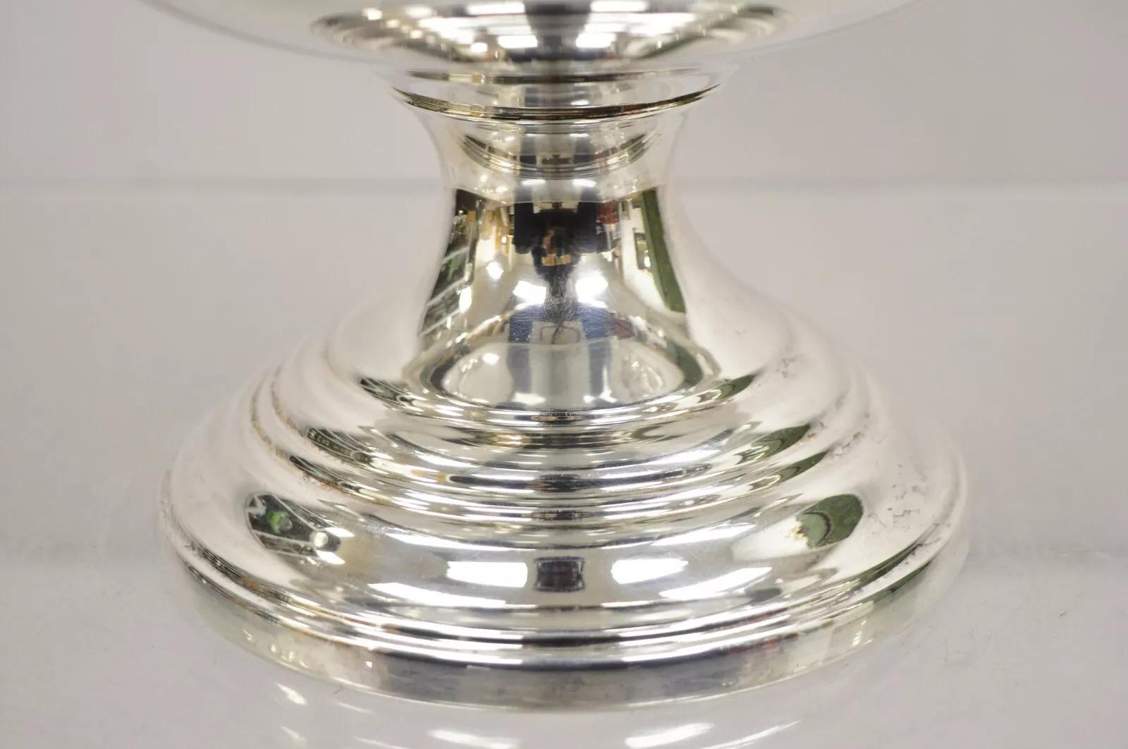 Sheridan Victorian Bulbous Silver Plated Champagne Chiller Ice Bucket Engraved For Sale 1