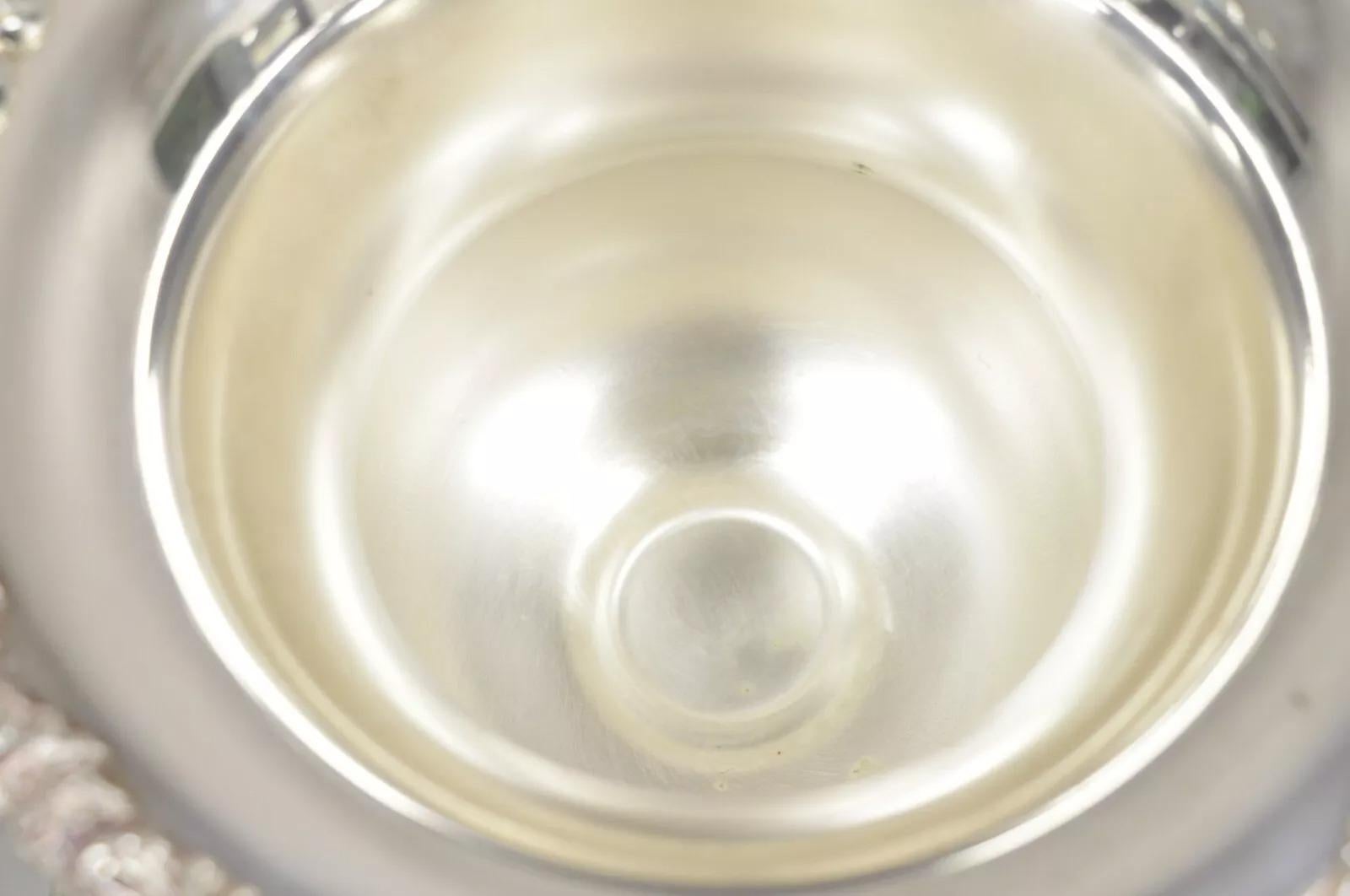 Sheridan Victorian Bulbous Silver Plated Champagne Chiller Ice Bucket Engraved For Sale 2