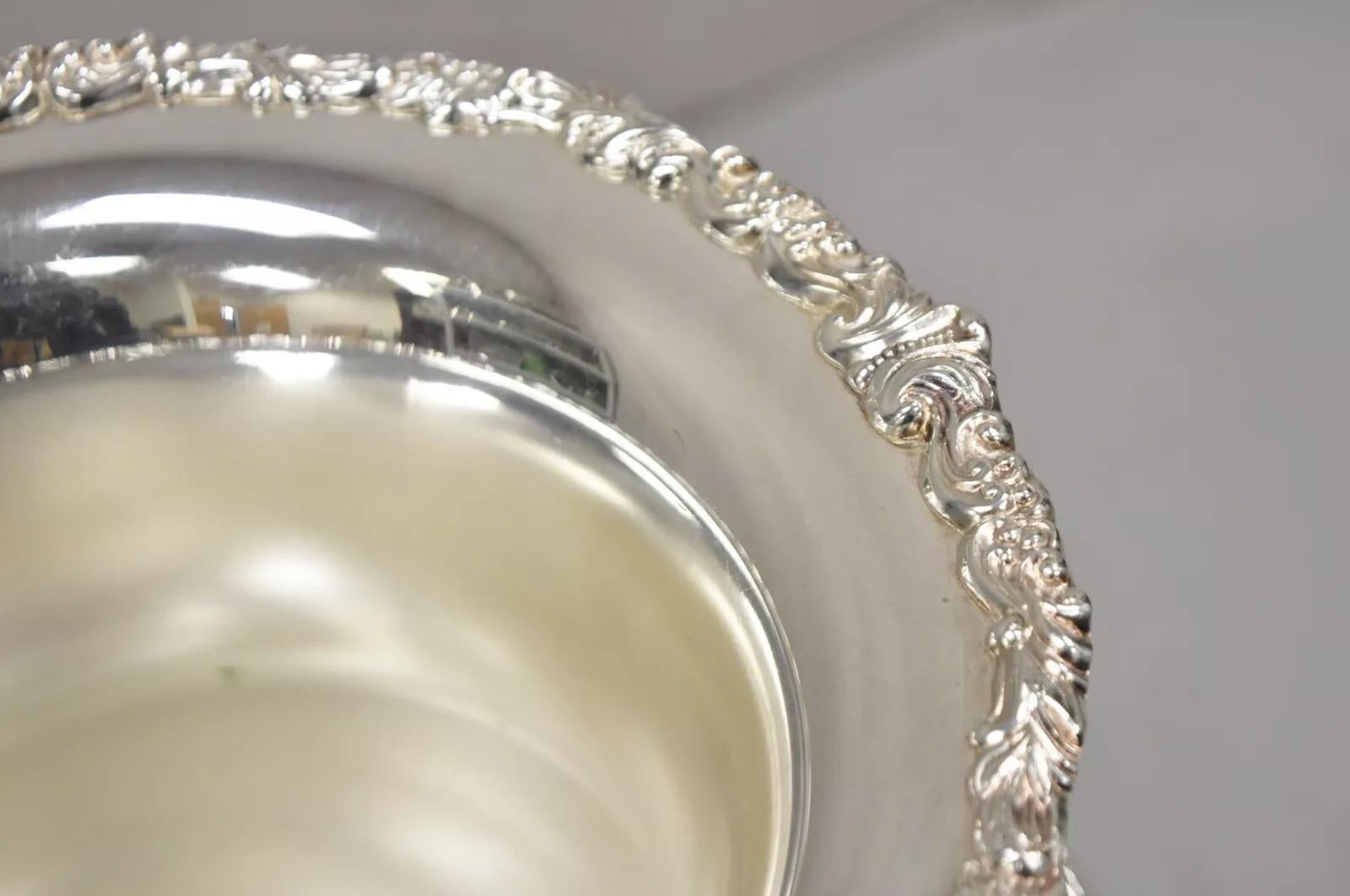 Sheridan Victorian Bulbous Silver Plated Champagne Chiller Ice Bucket Engraved For Sale 3